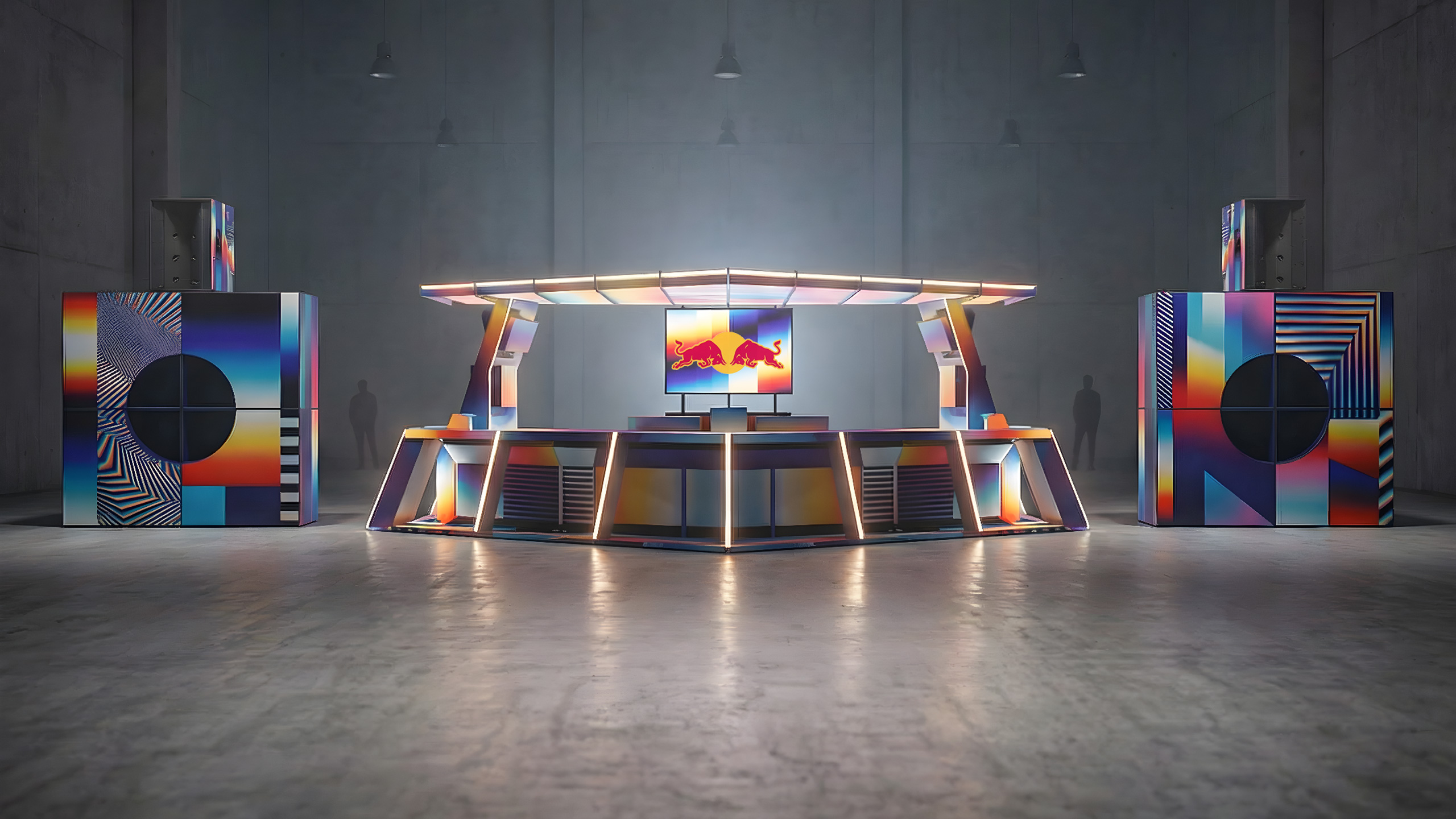 Red Bull Music UK bespoke touring DJ booth